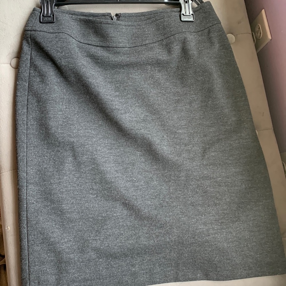 Work Basic Heather Gray Pencil Skirt- 4P